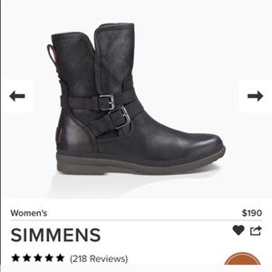 UGG Women’s Simmens Black and Gray Boots